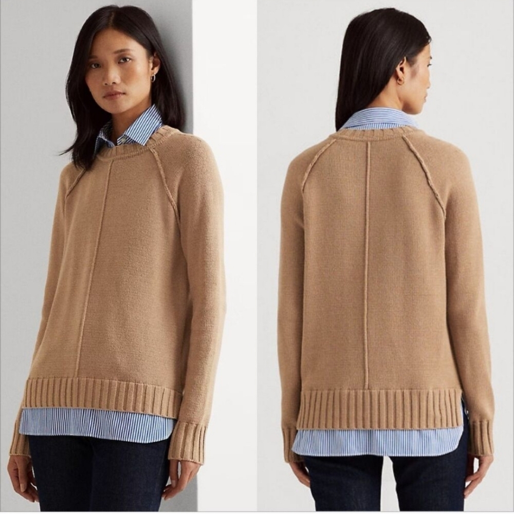 Ralph Lauren Black Label Layered Cotton Sweater